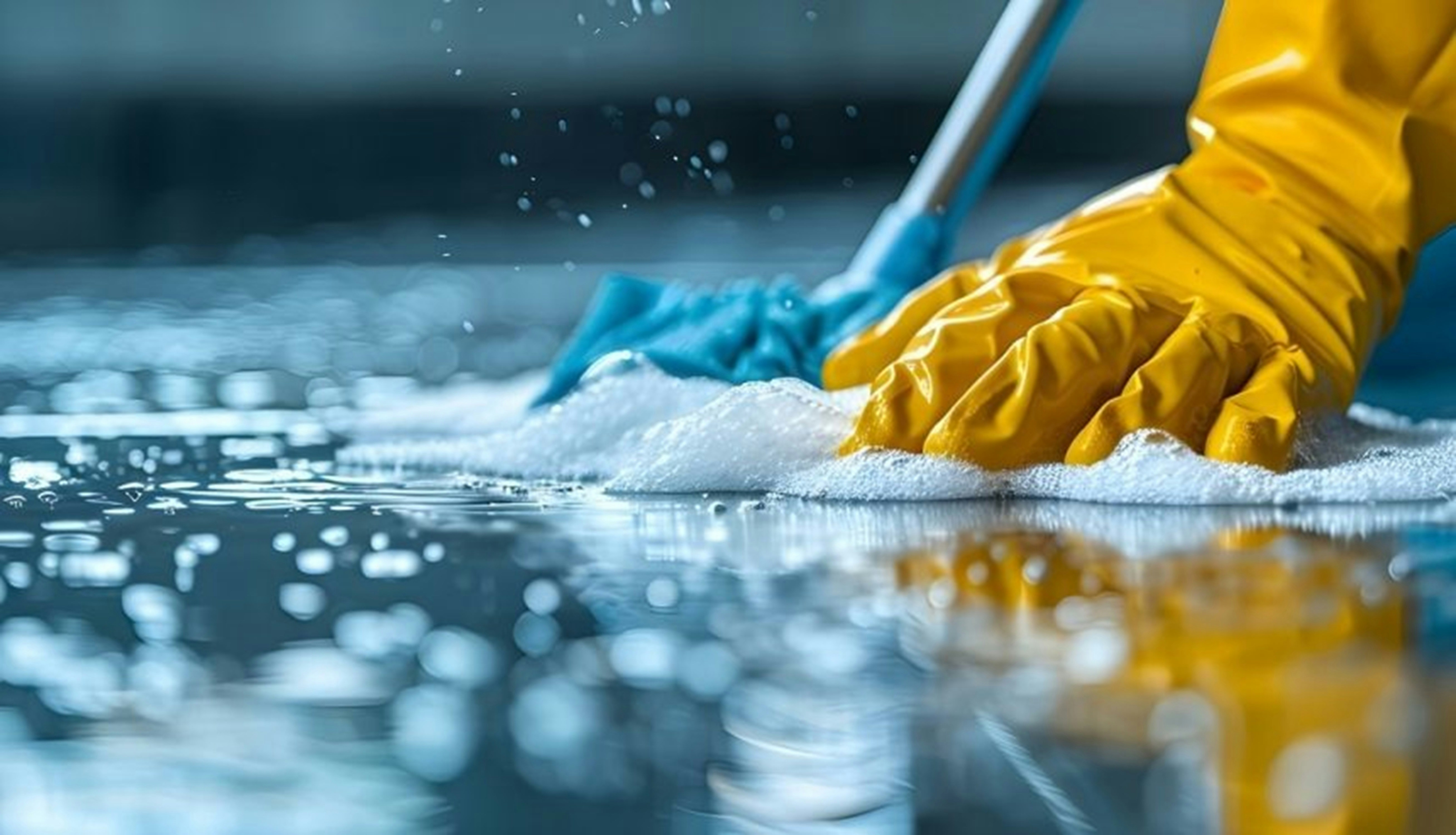 Gleaming clean floors